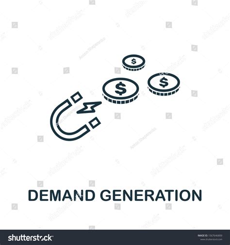 Demand Generation Outline Icon Thin Line Stock Illustration 1567646809