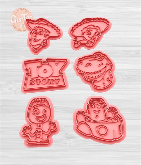 Stl File Set X Toy Story Cookie Cutter With Stamp Cookie Cutter