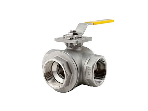 Dn Way Stainless Ball Valve F L Body Ptfe Seats Npt Or Tri