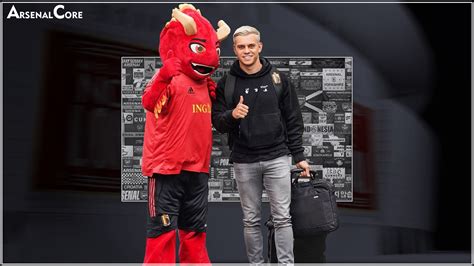 IMAGES Leandro Trossard Arrives On Duty For Belgium