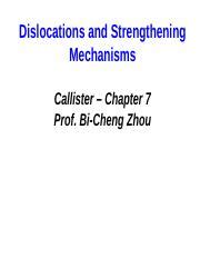 Dislocation Strengthening Chapter Pptx Dislocations And