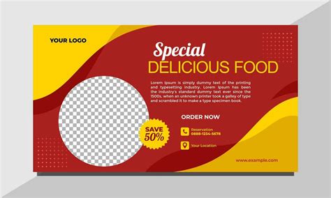 Banner Food Vector Design Template 28014364 Vector Art at Vecteezy