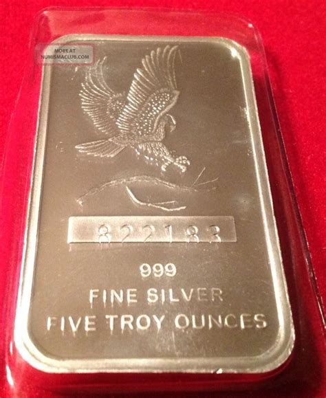 Cyber Monday Pricing 5 Oz Pure Silver Bar Eagle Design Great Gift