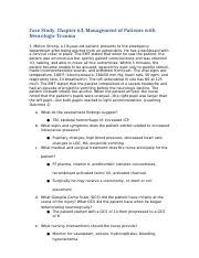 Management Of Patients With Neurologic Trauma Assessment Course Hero