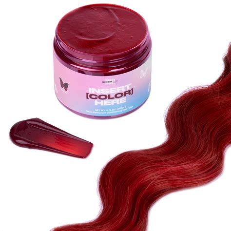 Buy Inh Semi Permanent Hair Color Ruby Red Color Depositing Conditioner Temporary Tint