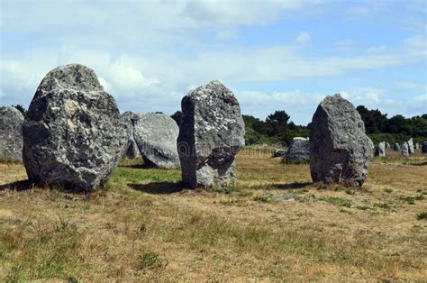 France, Brittany, Ancient Carnac Stock Image - Image of menhir ...