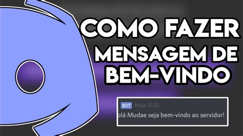 Como Fazer Uma Mensagem De Bem Vindo Bot Designer For Discord 3