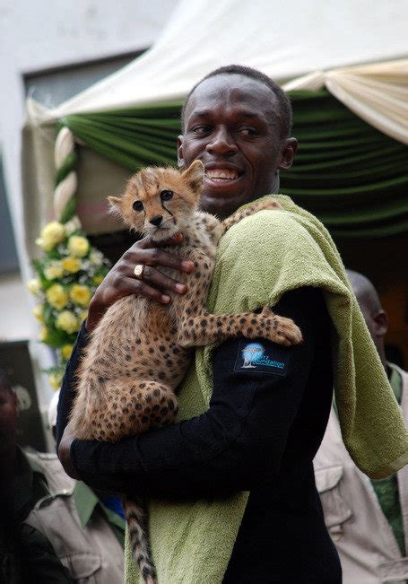 Usain Bolt and his son