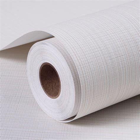 Fuku Mon Grasscloth Peel And Stick Wallpaper 208x394 White Thick Fabric Linen Classic Faux