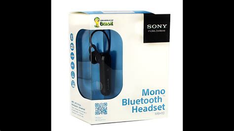 Unboxing Sony Bluetooth Headset Mbh10 Youtube