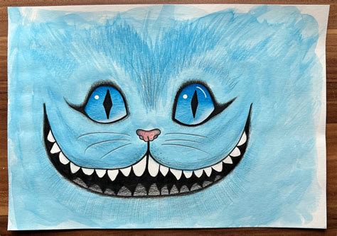 Cheshire Cat From Alice in Wonderland Draw Art Drawing - Etsy