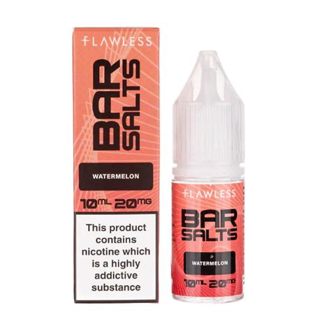 Watermelon Nic Salt E Liquid By Flawless Bar Salts Free Next Day Delivery