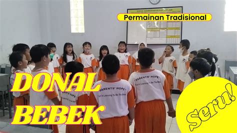 Permainan Seru Di Kelas Donal Bebek Permainan Tradisional Youtube