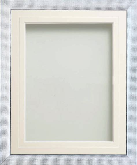 Adelphi White 14x11 Frame With White V Groove Mount Cut For Image Size A4 11 75x8 25