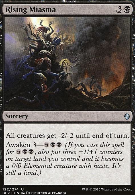 Rising Miasma Battle For Zendikar Modern Card Kingdom