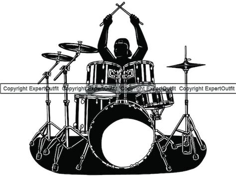 Rock Band Drums Clipart Free