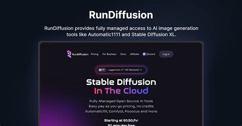 Rundiffusion Fully Managed Ai Image Generation With Stable Diffusion