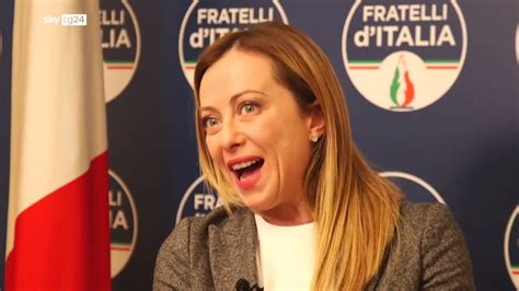 Adesso A Start Skytg24 Intervista A Giorgia Meloni Non Perdetela