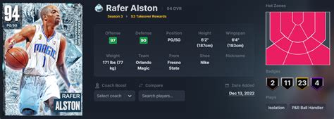 NBA 2K24 Rafer Alston Takeover Player