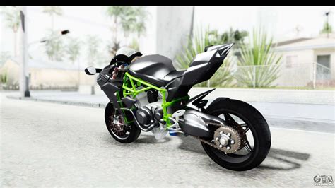 Kawasaki Ninja H2r Black Para Gta San Andreas