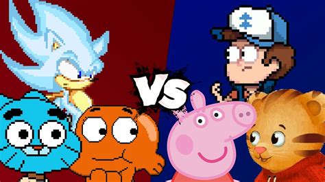 Mugen Battle Hyper Sonic Gumball Watterson Darwin Watterson Vs Daniel