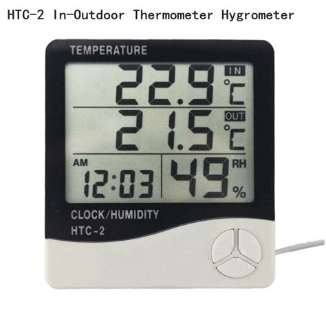 Digital Termometer Hygrometer Inomhus Utomhus Temp Grandado