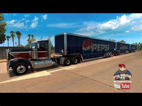 Ats V American Truck Simulator B Triple Trailer Youtube