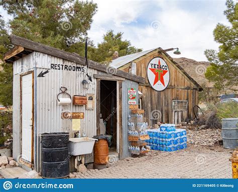 Abandoned Retro Building Of The Nelson Ghost Town Editorial Image