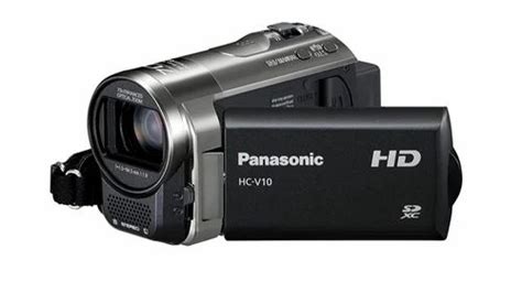 Usb 720p Panasonic Black Hc V10 Hd 70x Optical Zoom Sd Camcorder At