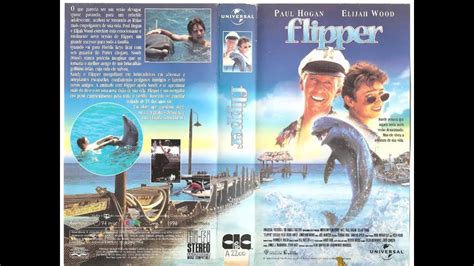 Flipper Vhs Clamshell Paul Hogan Elijah Wood Wb Hot Sex Picture