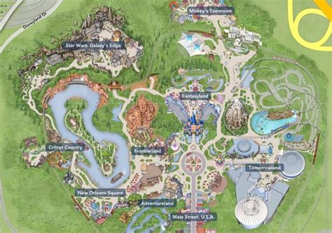 Disneyland Resort Map 2019