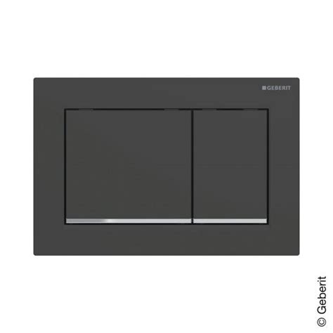 Geberit Omega Plaque De D Clenchement Rin Age Noir Chrome