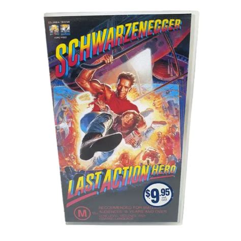 LAST ACTION HERO VHS Tape Arnold Schwarzenegger 1993 M15 Action Comedy