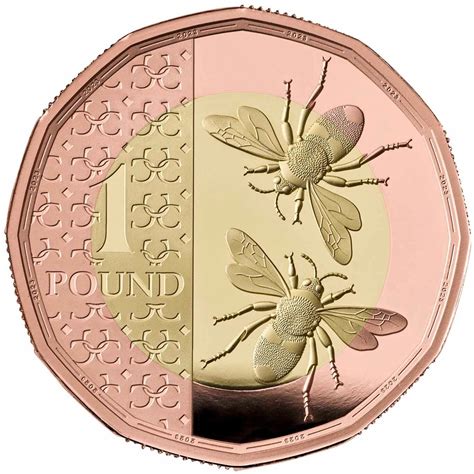 One Pound 2023 Bees, Coin from United Kingdom - Online Coin Club