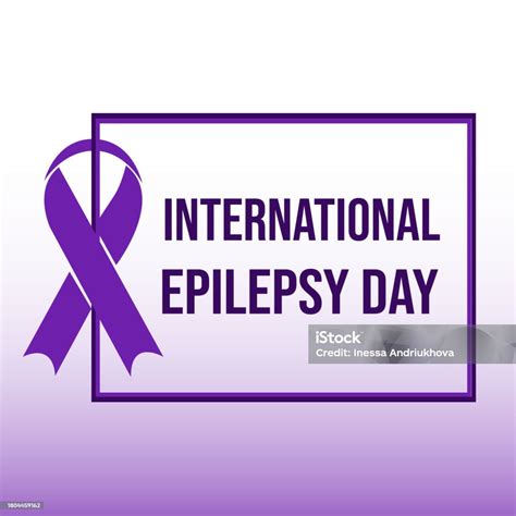 International Epilepsy Day 2023 February 13th Stock Illustration