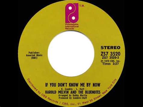 1972 HITS ARCHIVE If You Dont Know Me By Now Harold Melvin Blue