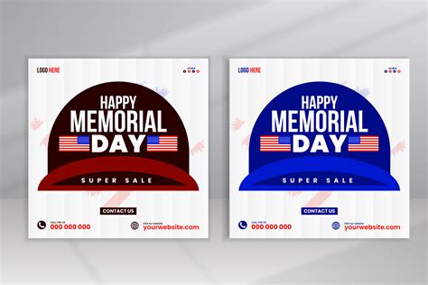 Memorial Day Social Media Post Graphic By Vmsit · Creative Fabrica