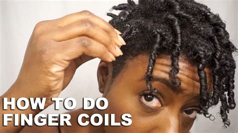 How To Do A Finger Coil Out On Tapered Natural Hair Using Eco Styler