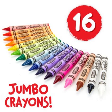 Crayola Jumbo Crayons 16 Pk Frys Food Stores