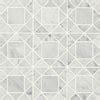 Bedrosians Monet Square 11 In X 11 In Honed White Carrara Marble