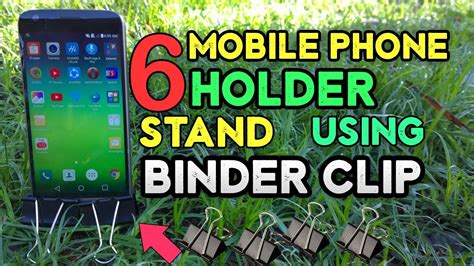 Diy Cellphone Holder Using Binder Clips Easy Fast How To Make