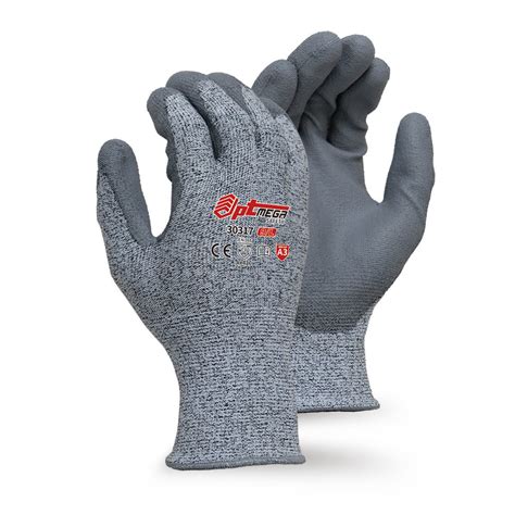 13 Gauge Cut Resistant Liner Knitted Pu Coated Glove With Level Ca3