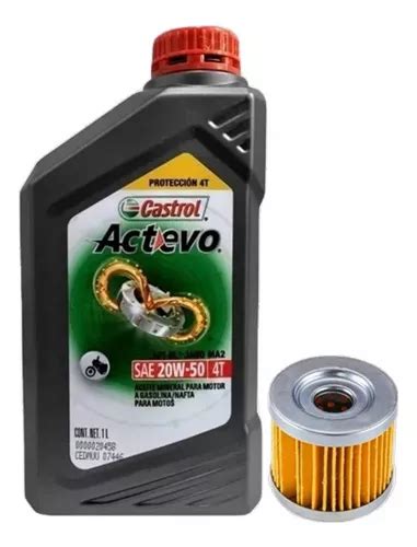 Kit Filtro Aceite Suzuki 125 Gn Gixxer 150 20w50 Mineral En Venta En