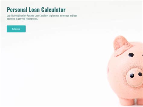 Personal Loan Calculator | free involve.me template
