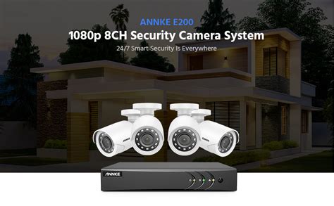 ANNKE E200 8CH 5MP Lite DVR CCTV Camera System With 1TB Hard Drive And