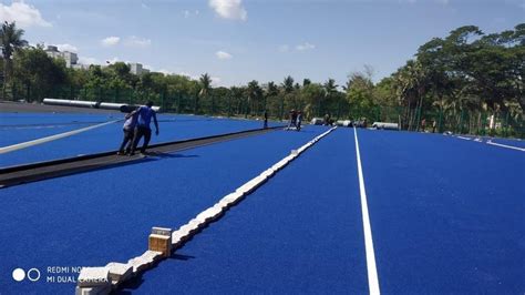 Acrylic Blue Synthetic Flooring For Outdoor At Sq Ft In Mumbai