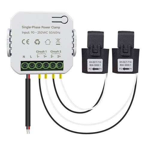 Tuya Smart WiFi Energy Meter 80A With Current Transformer Clamp KWh