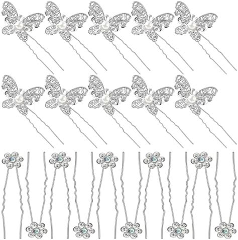 Amazon Bartosi Butterfly Hair Clips Blue Butterfly Hair Pin Bride