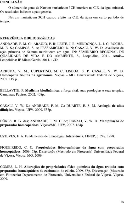 Efeito das doses de Natrum muriaticum 3CH na condutividade elétrica da