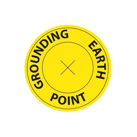 ESD Common Grounding Point Label Antistat US ESD Protection